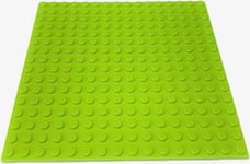 LEGO 1 x LIME PLATE Base 16x16 Pin 12.8cm x 12.8cm x 0.5cm - BRAND NEW