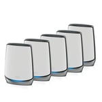 NETGEAR Orbi WiFi 6 Mesh System (RBK855) – Wifi 6 Router with 4 Satellite Extenders, Whole Home Triband Coverage up to 6,000 sq ft and 100+ Devices, 11 AX Mesh AX6000 WiFi (Up to 6Gbps)