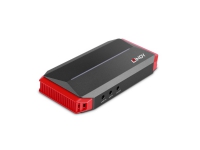Lindy 43377, Grå, Röd, HDMI/USB 3.2 Gen 1 (3.1 Gen 1), 3840 x 2160 pixlar, 18 Gbit/s, EJ511, Akrylnitrilbutadienstyren (ABS)