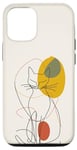 Coque pour iPhone 13 Minimalistic Cat Drawing Lines Phone Cover