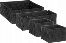 5Five Lise Cosmetics Organiser Set, 5 X Korg, Svart
