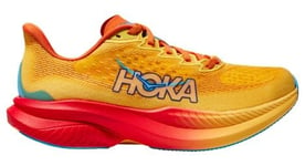 Chaussures Running Hoka One One Mach 6 Large 2E Orange Homme