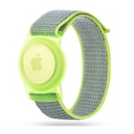 Tech-Protect Nylon - Apple Airtag Strap för barn - Lime