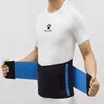 45532rr Sweat belt waist trimmer waist coach slimmer shaper woman man neoprene sports fitness sauna slimming sauna belt, Size:M(Rose) (Color : Blue)