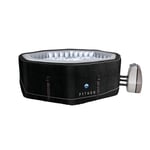 NETSPA - Spa Gonflable Octogonal SP-PYT155D - Python 5/6 Personnes - 185X70Cm - -Revêtement PVC Laminé Similicuir -Housse Effet Croco - Liner Intérieur Perle