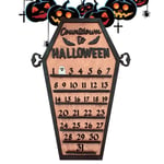 Wood Halloween Countdown Calendar Halloween Advent Calendar  Haunted House