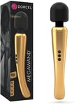 Dorcel Gold Mega Magic Wand Massage Stick Chic Vibrator Clitoral Fun USB Sex Toy