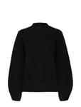 Selected Femme Slfleslie Ls Knit O-Neck B Svart