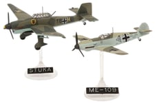 Model Set Messerschmitt Bf109e & Ju87b Stuka 1:144