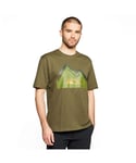 Peter Storm Mens Mountain Tent Tee, Camping Accessories, Clothing - Khaki - Size Large