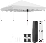 Gazebo tält, Pop up omedelbar installation, Hopfällbar och portabel, VIT