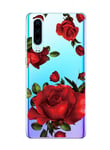 Suhctup Compatible for Huawei P10 Plus Case with Ultra Thin Slim Fit Crystal Clear Soft TPU Bumper Cute Pattern Back Transparent Flexible Silicone Shock-Absorbing Phone Case Cover