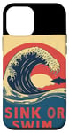 Coque pour iPhone 12 mini Costume de déclaration avec vague pour évier ou nage