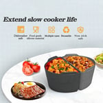 (Black)6 Quart Reusable Silicone Slow Cooker Liner Cooker Reused L Modern And