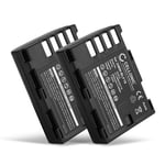 CELLONIC 2x DMW-BLF19 DMW-BLF19E DMW-BLF19PP Replacement Battery for Panasonic GH5 Lumix DC-GH5s DMC-GH4 GH4 GH4r GH4h GH3 Lumix DMC-GH3h GH3a G9 2000mAh Camera Spare Battery Backup Power Accu Pack