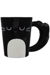 Feline Fine Black Cat Latte Mug