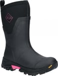 Muck Boots Arctic Ice Ladies Wellington Waterproof Comfortable Boots Black/pink