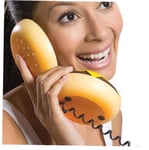 Novelty Cheeseburger Burger Phone Telephone Home Desktop Corded Phone Decoration 1pc