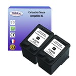 Lot de 2 Cartouches compatibles type T3AZUR pour imprimante HP Psc 4180 (337) Noire 18ml