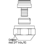 16 x 2 mm omkrets alu/pex, 1 st