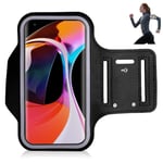 Xiaomi Mi Note 10 Case, Xiaomi Mi Note 10 Armband Case, [Armband] Sports, Running, Jogging, Walking, Hiking, Workout and Exercise Armband Case Cover (BLACK)