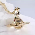 Vivienne Westwood Saturn UFO-hänge i guld gold