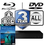 Panasonic Blu-ray Player DP-UB159 All Zone Free MultiRegion 4K & Blue Planet 2