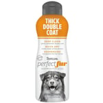 TropiClean Perfect Fur Thick Double Coat Shampoo 473 ml