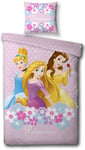 Påslakanset Junior - 100x140 cm - Disney Princess junior - 2-i-1 - 100% bomull