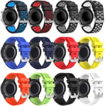 Abasic Watch Strap compatible with Huawei Watch GT/GT 2e / GT 2 (46mm), Soft Silicone Sport Replacement Bands (22mm, 12PC02)