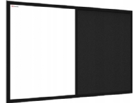 Allboards COMBI kork svart / vit magnetisk 60x40