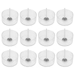 100 st Runda Silikonformar för Ljustillverkning Veke Tomma Teeljuskoppar Teeljusburkar (FMY) Som Visas 3.5X1.7cm As Shown