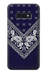 Navy Blue Bandana Pattern Case Cover For Samsung Galaxy S10e