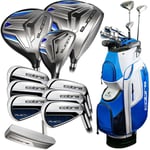 Cobra Fly XL 11-Piece Steel Golf Package Set Right-Handed with 14 Way Cart Bag