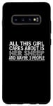 Coque pour Galaxy S10+ Mouton amusant - This Girl Cares About Is Her Sheep