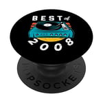 Best Of Vintage 2008 Vinyl Record Graphic 14. Birthday PopSockets Swappable PopGrip