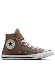 Converse Kids Boys 1V Hi Top Trainers - Brown, Brown, Size 12.5 Younger