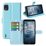 Nokia C2 (2nd Edition) PU Wallet Case LightBlue