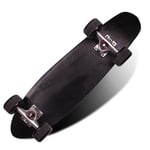 Complete Mini Cruiser Skateboard 27 inch with Sturdy Old School Deck and 4 PU Wheels for Adult Kids Beginners Girls Boys Highway Street Scooter (Color : A)