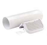 Xpelair The Simply Silent Contour Wall Kit Square White - 92992AW - Return Unit - (Used) Grade A