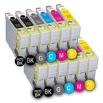 PACK 12 x ENCRES COMPATIBLES INKPRO MULTICOLORESE PGI525 BK - CLI526 Y FOR CANON MG5200