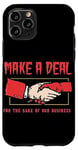 iPhone 11 Pro Make a Deal for the sake of our business Satanic Devil hand Case