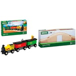 BRIO World - Safari Train for Kids Age 3 Years Up & World Viaduct Bridge for Kids Age 3 Years Up - Compatible with all Railway Train Sets & Accessories