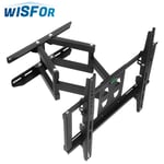 Wisfor Double Arms TV Wall Bracket Mount Swivel Tilt for 28 32 38 40 45 50 55in