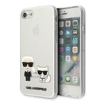 Karl Lagerfeld Skal iPhone 7/8/SE 2020 Karl & Choupette - Transparent - TheMobileStore iPhone 7 tillbehör