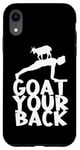 Coque pour iPhone XR Goat Yoga Drôle Méditation Zen Namaste Chèvre dans votre dos