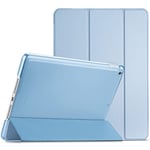 Atiyoo Étui pour Tablette iPad Air 5, étui de Protection Robuste résistant aux Chocs, étui pour iPad Air 5, Protecteur d'écran en Verre trempé, Support à 360°, étui léger, Blanc et Bleu glacé