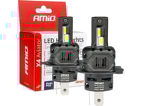 Amio Led-Lampor För Bilar X4-Serien Aviator H4/H19 6500K Canbus Amio-03763