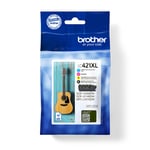Brother LC-421XLVALDR Ink cartridge multi pack Bk,C,M,Y Blister, 4x500
