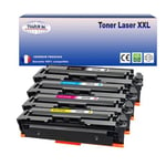 4 Toners compatibles avec HP Color LaserJet Pro M452nw remplace HP CF410X CF411X CF412X CF413X 410X - T3AZUR